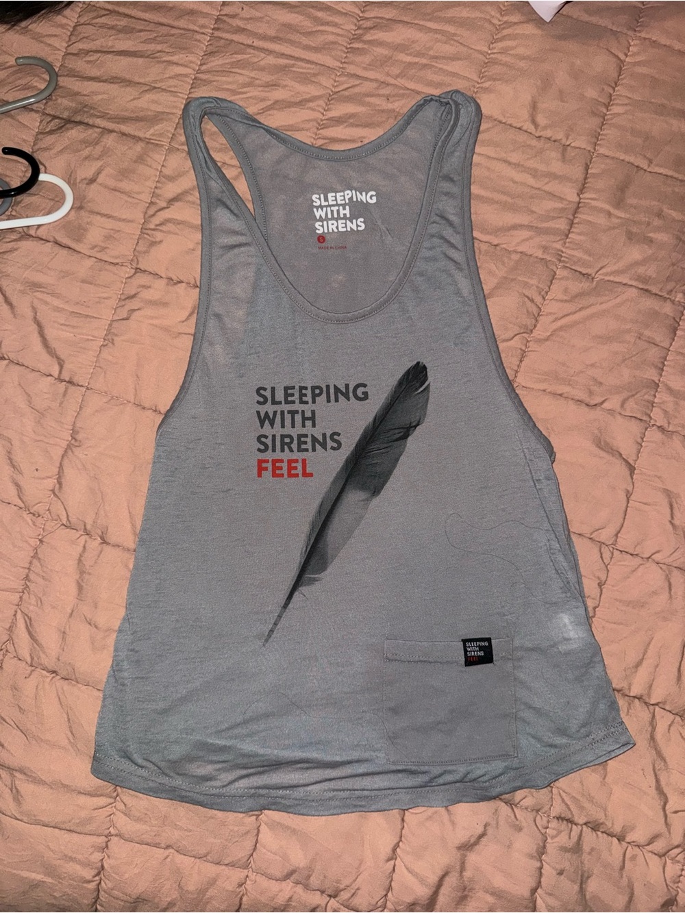 Sleeping With Sirens 'Feel' Grey Graphic Tank